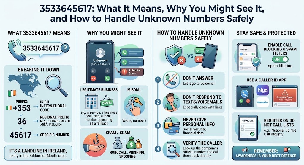 3533645617: What It Means, Why You Might See It, and How to Handle Unknown Numbers Safely