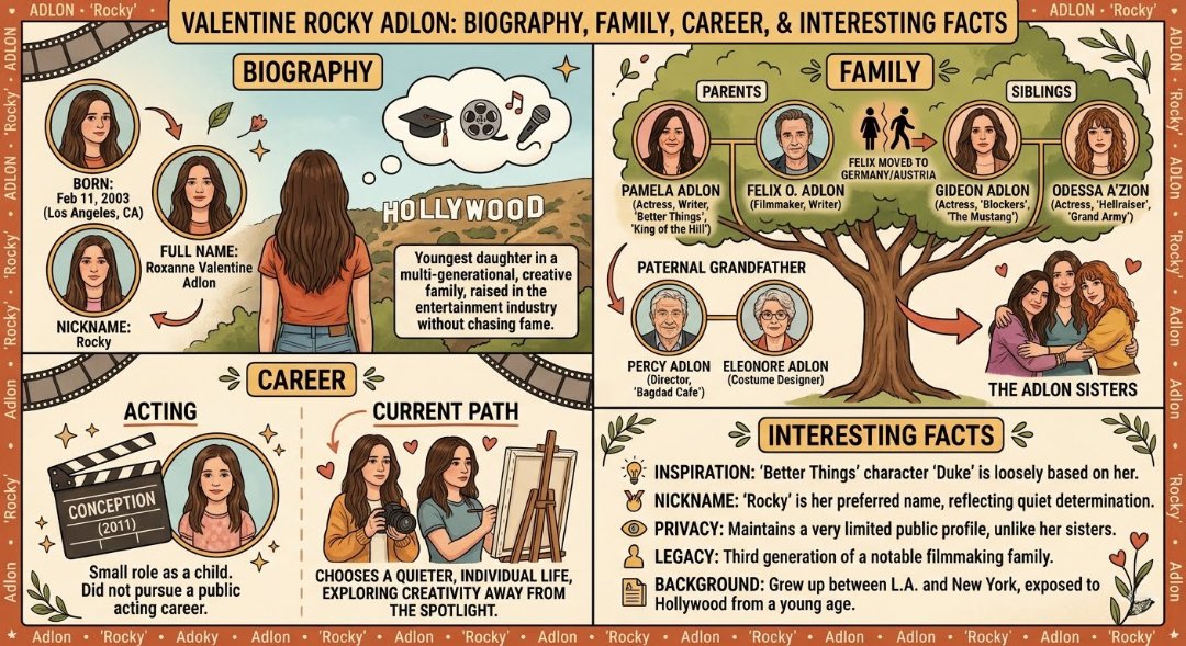 Valentine Rocky Adlon: Biography, Family, Career, and Interesting Facts